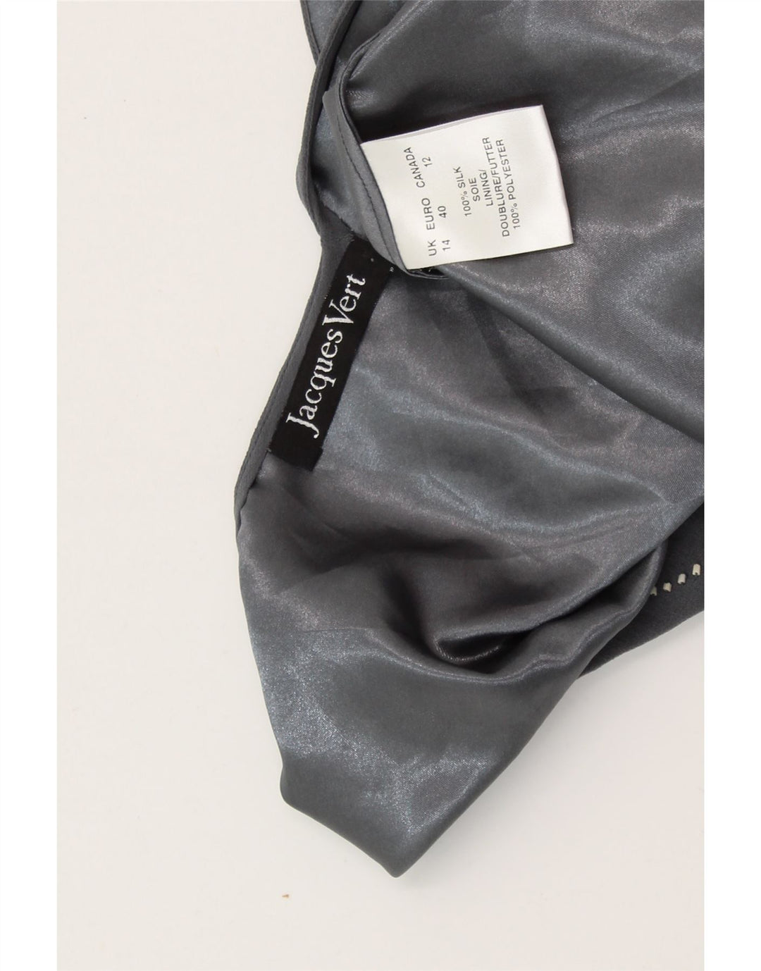 JACQUES VERT Womens Sleeveless Maxi Dress UK 14 Large Grey Floral Silk