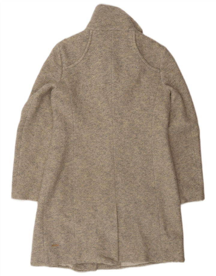 Hugo Boss Womens Overcoat UK 8 Small  Beige Acrylic