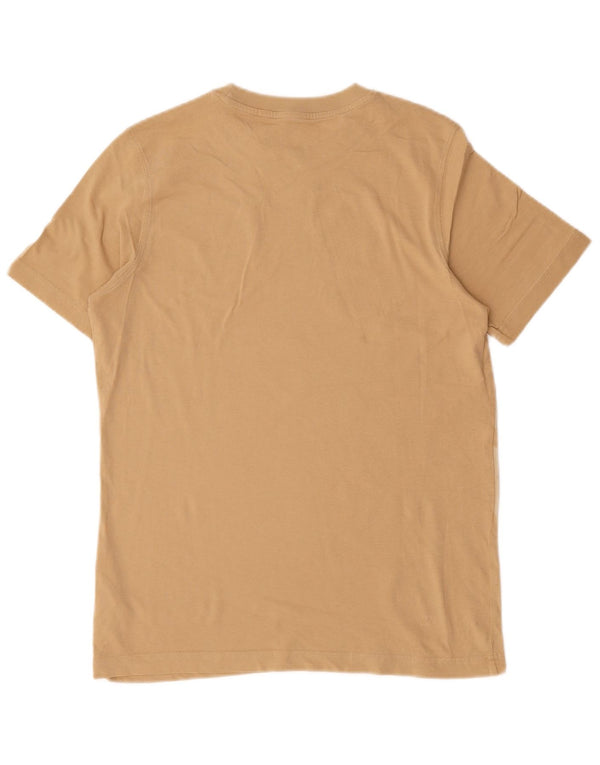 Puma Mens Graphic T-Shirt Top Small Beige Cotton