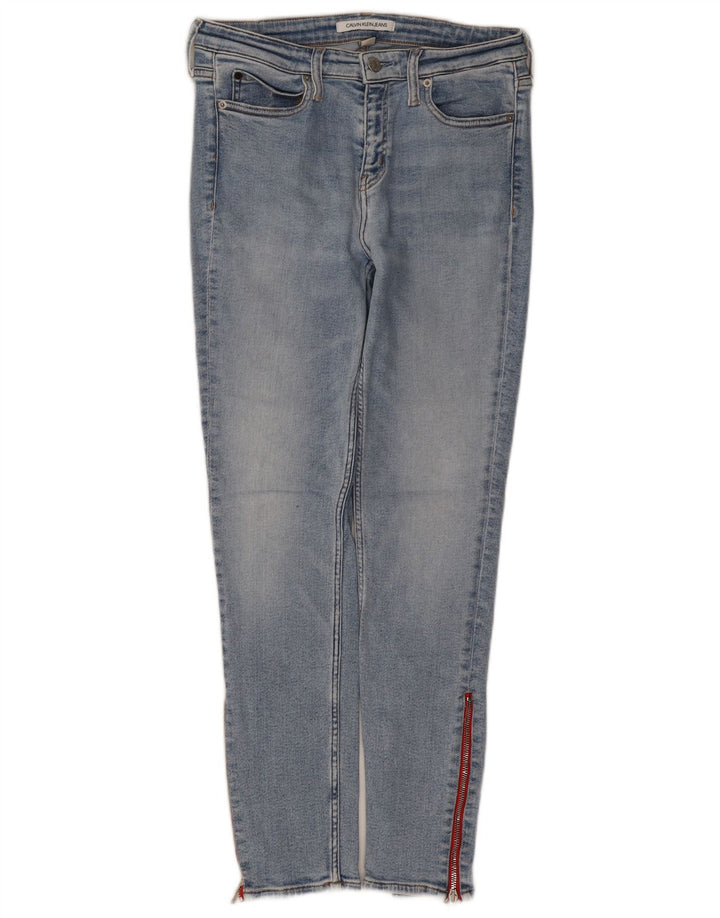 CALVIN KLEIN Womens Slim Jeans W29 L28 Blue Cotton