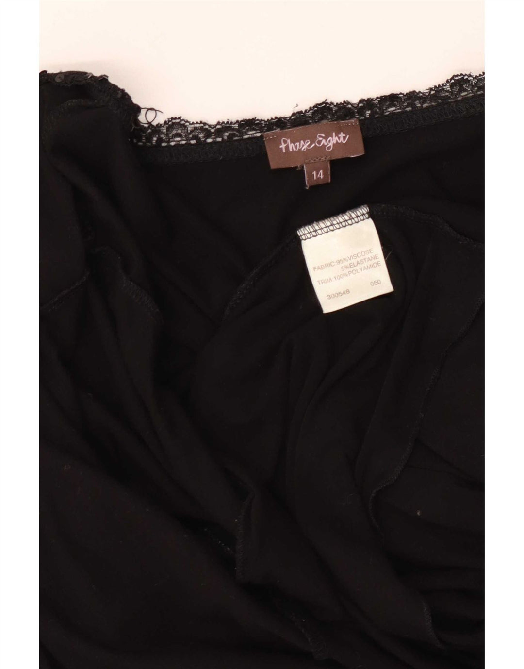 Phase Eight Womens Front Tie Cardigan Sweater UK 14 Medium Black Viscose