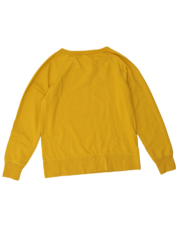 Gap Womens Sweatshirt Jumper UK 10 Small Yellow Cotton