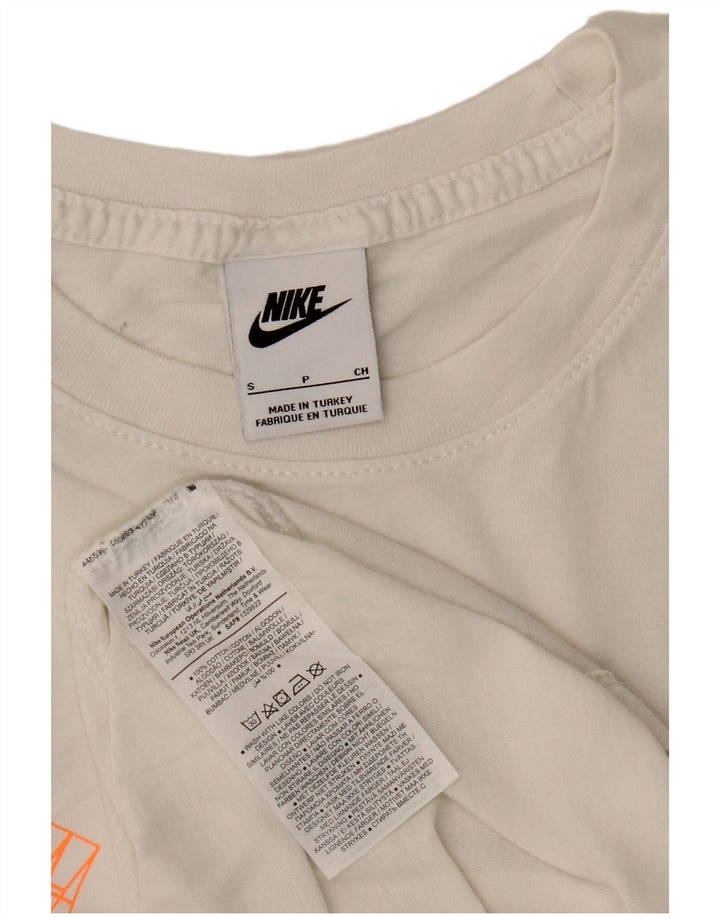 Nike Mens Graphic T-Shirt Top Small White Cotton
