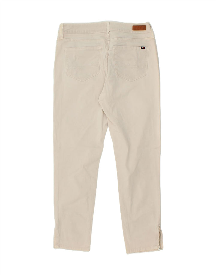 TOMMY HILFIGER Womens Slim Jeans W28 L24  White Vintage Tommy Hilfiger and Second-Hand Tommy Hilfiger from Messina Hembry 