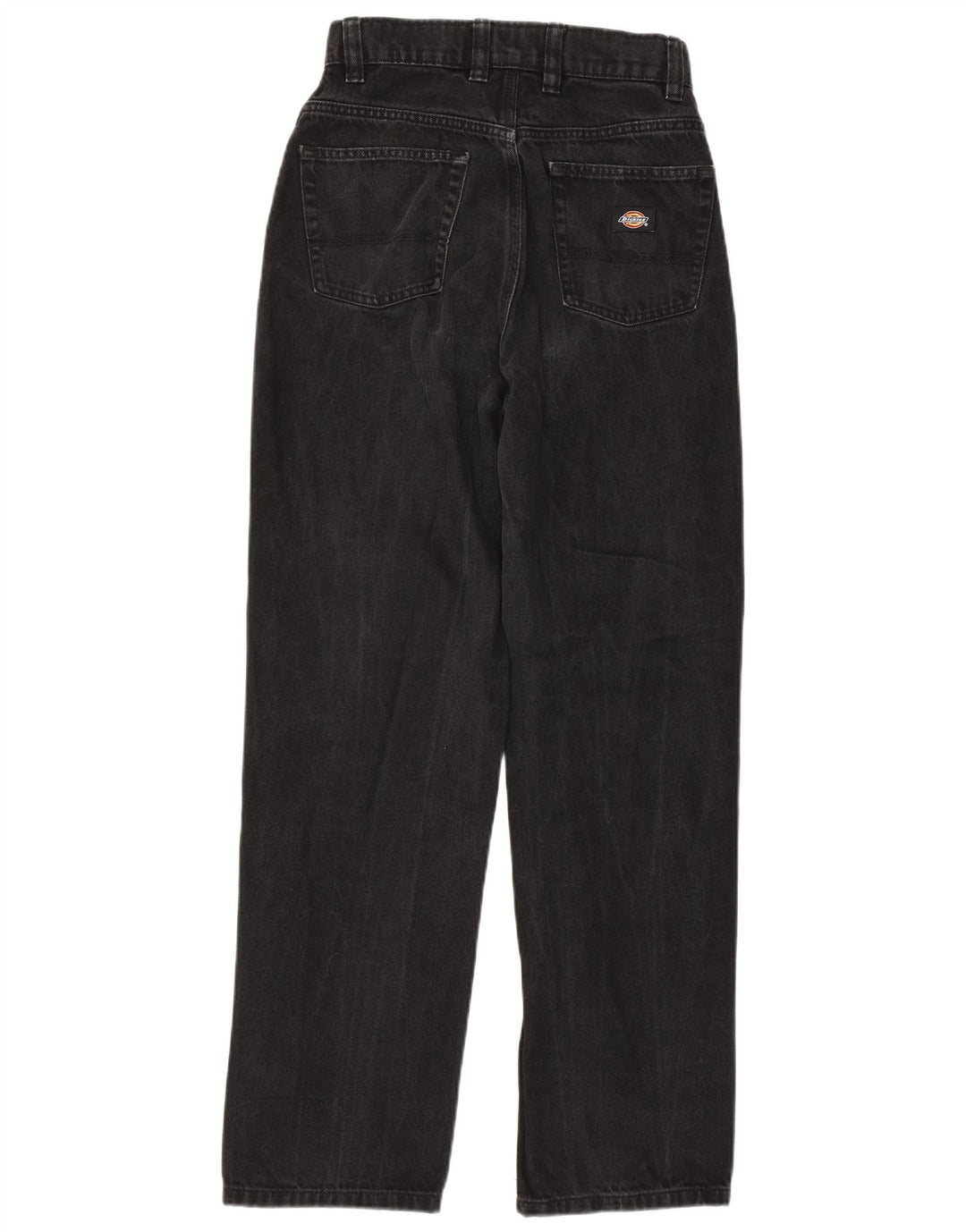 DICKIES Womens Straight Jeans W27 L30 Black Cotton