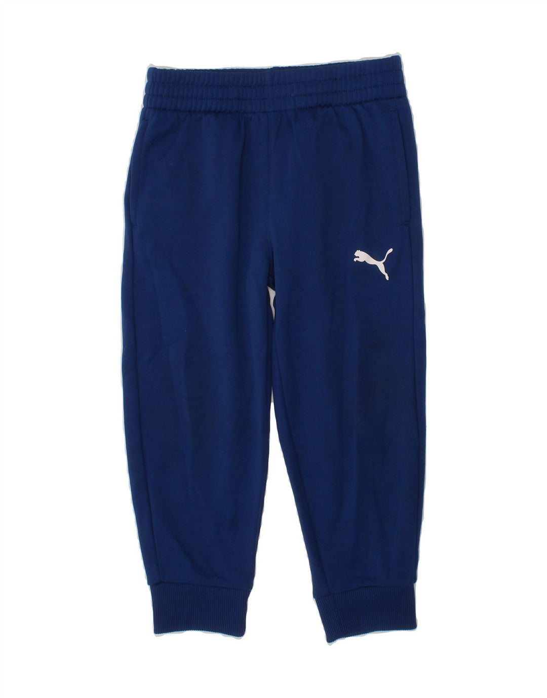 PUMA Boys Tracksuit Trousers Joggers 3-4 Years  Navy Blue Polyester Vintage Puma and Second-Hand Puma from Messina Hembry 