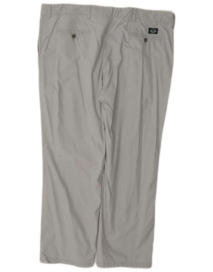 Dockers Mens Pegged Chino Trousers W42 L29 Grey