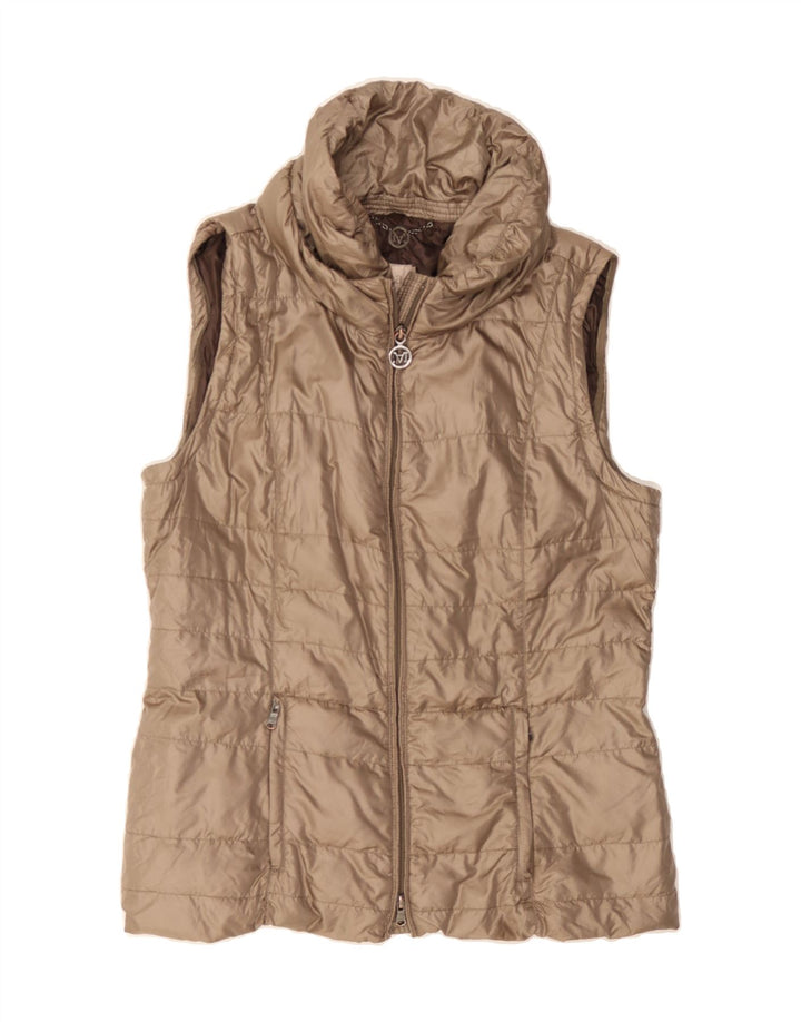 MARELLA Womens Gilet UK 14 Medium Brown Vintage Marella and Second-Hand Marella from Messina Hembry 