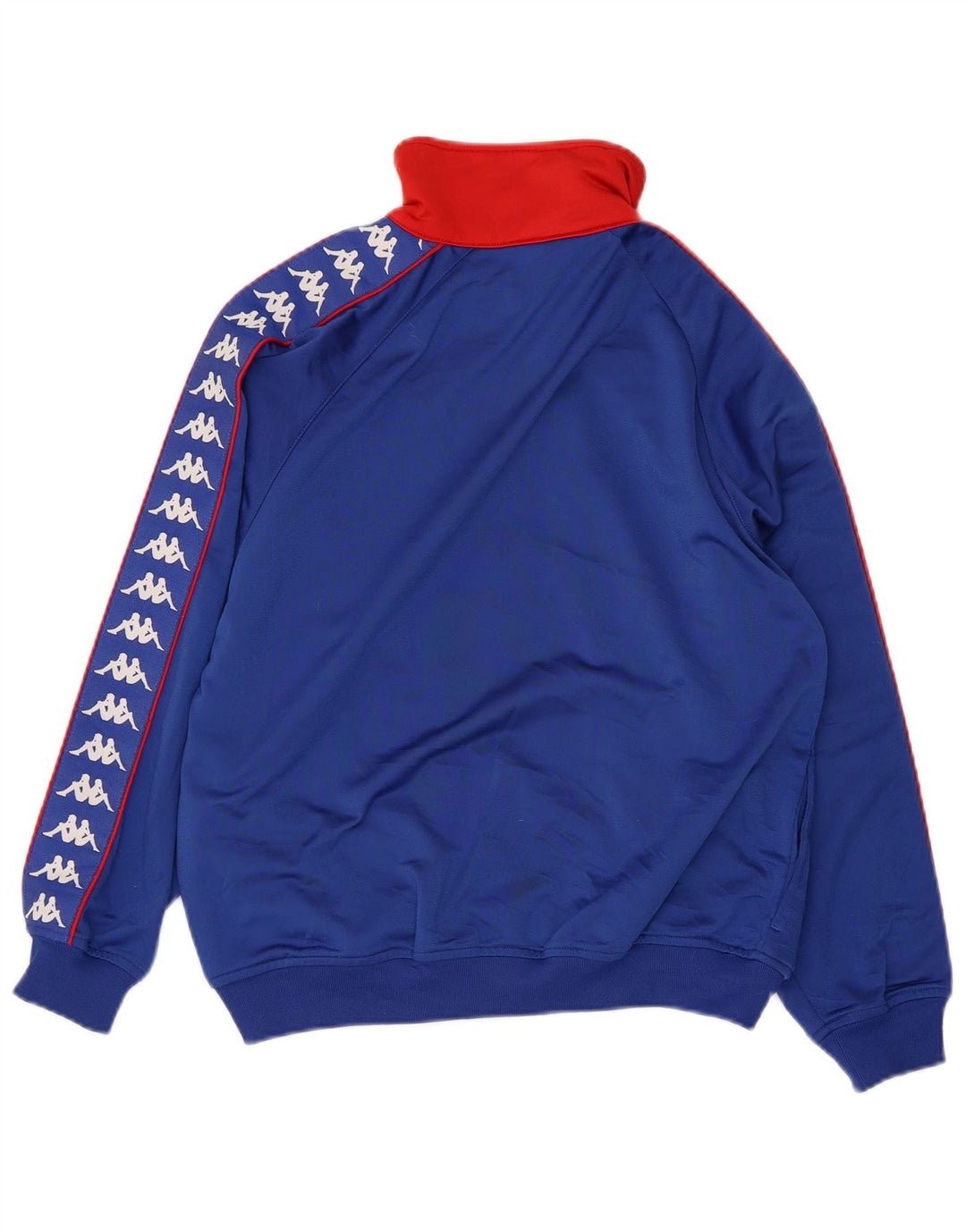 KAPPA Boys Graphic Tracksuit Top Jacket 11-12 Years XL Blue Polyester