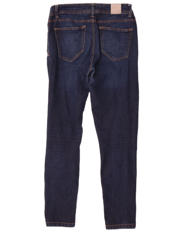 BENCH Womens Skinny Jeans W29 L30 Navy Blue Cotton
