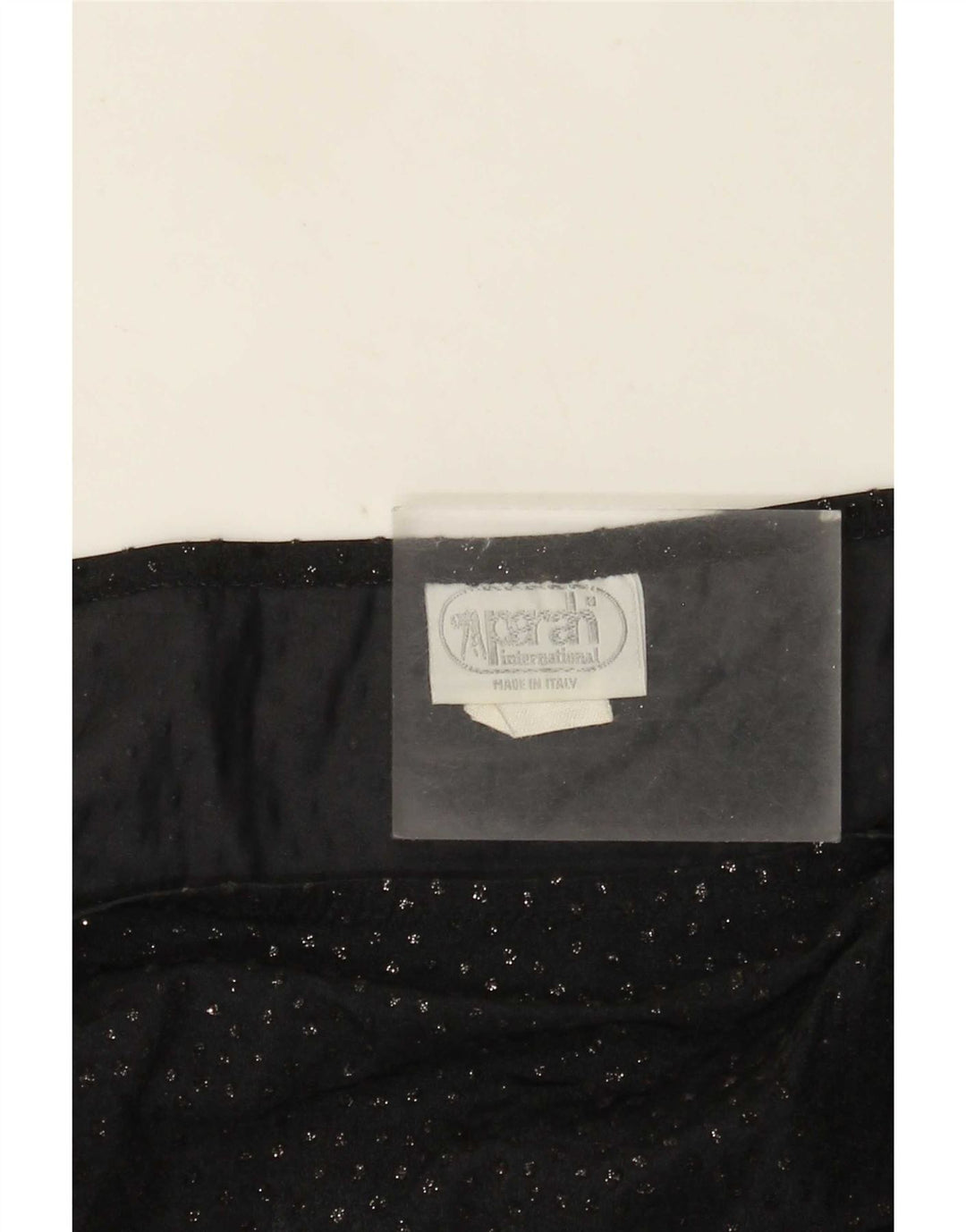 Parah Womens See Through Asymmetrical Skirt Medium W28 Black Polyamide