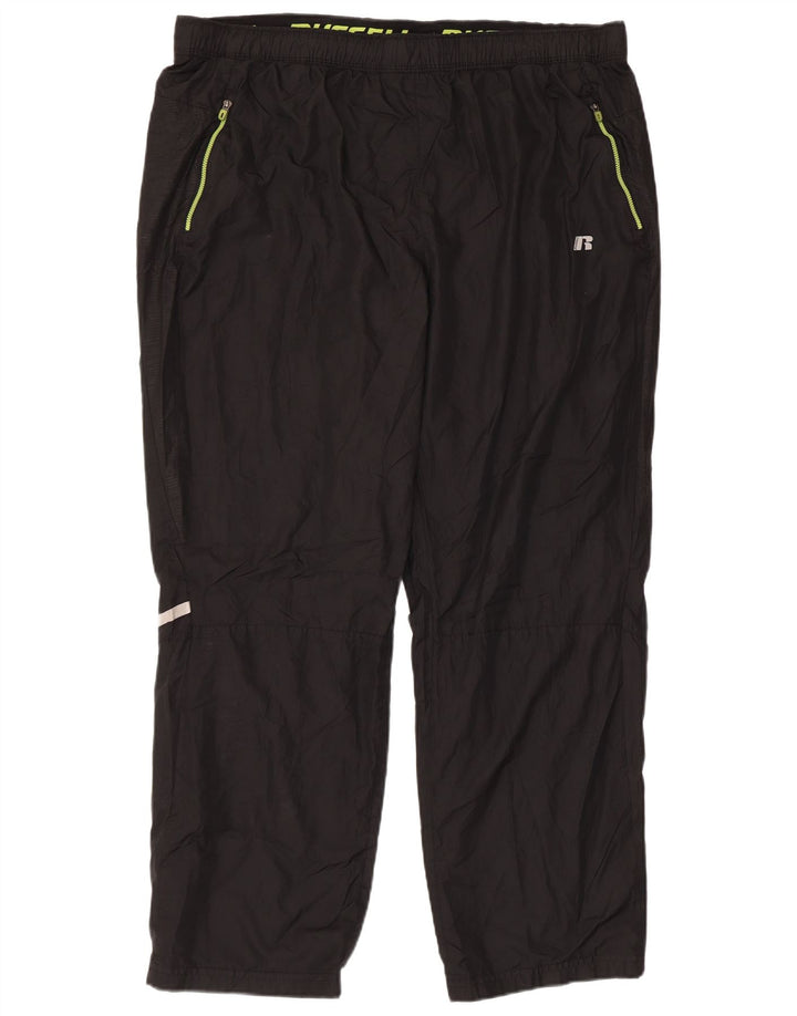Russell Athletic Mens Tracksuit Trousers UK 40/42 XL  Black Polyester