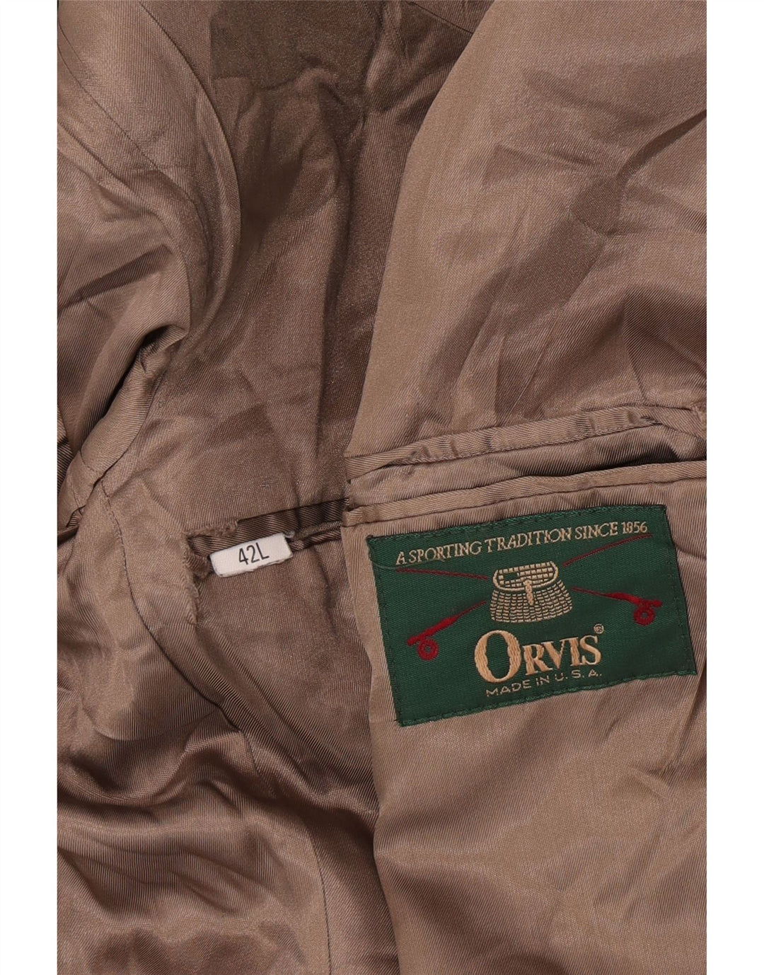 Orvis Mens 2 Button Corduroy Blazer Jacket UK 42 XL Beige