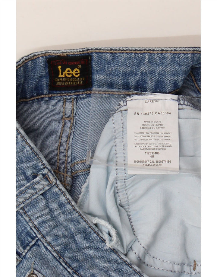 Lee Womens Denim Shorts US 6 Medium W28  Blue Cotton
