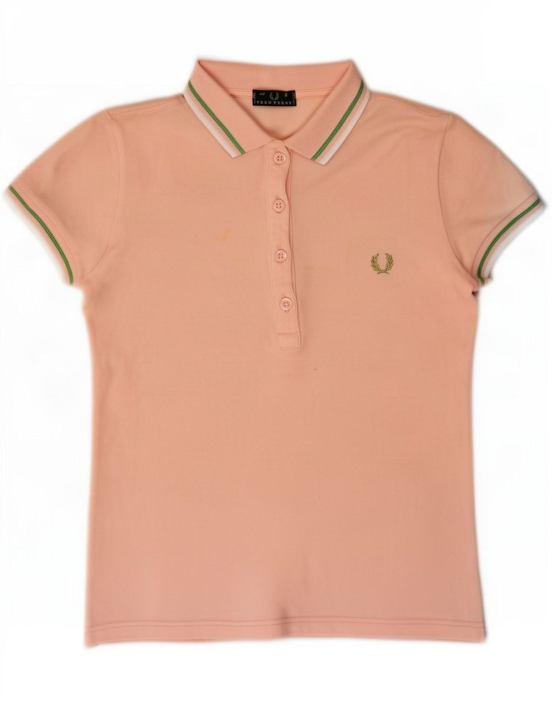 Fred Perry Womens Polo Shirt UK 10 Small Pink