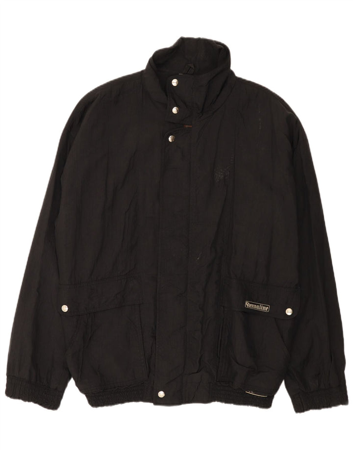 Vintage Mens Bomber Jacket UK 42 XL Black