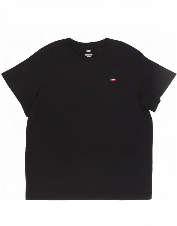Levi's Womens T-Shirt Top UK 22 3XL Black Cotton