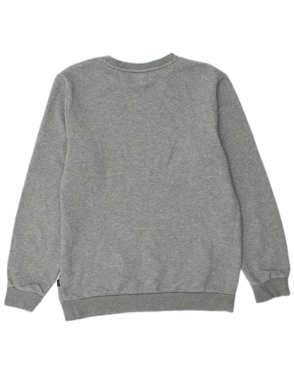 Puma Mens Sweatshirt Jumper Small Grey Flecked Cotton