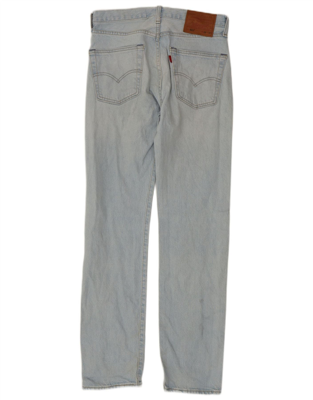 LEVI'S Mens 501 Straight Jeans W28 L32 Blue Cotton