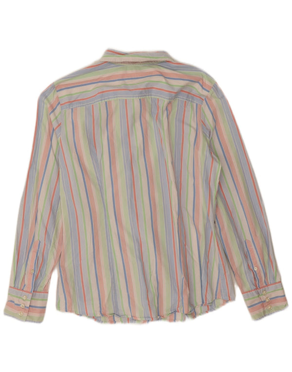 Tommy Hilfiger Womens Shirt UK 18 XL Multicoloured Striped Cotton