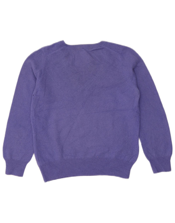 Marks & Spencer Womens Autograph V-Neck Jumper Sweater UK 12 Medium Purple