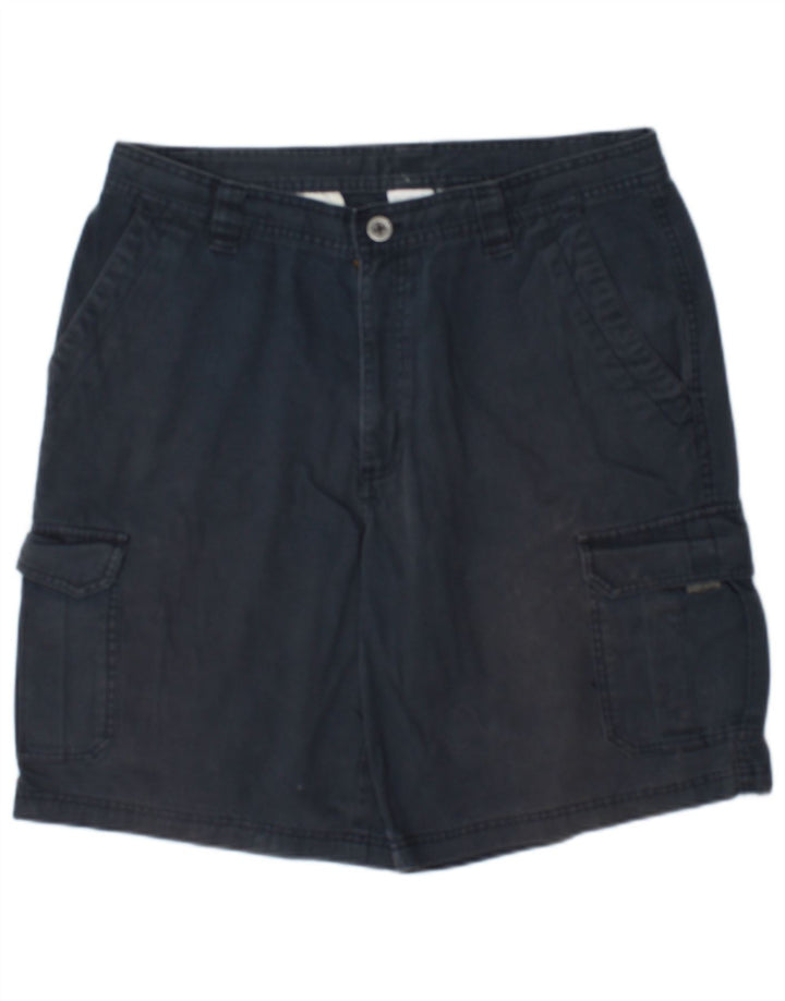 Columbia Mens Cargo Shorts W34 Large  Navy Blue Cotton