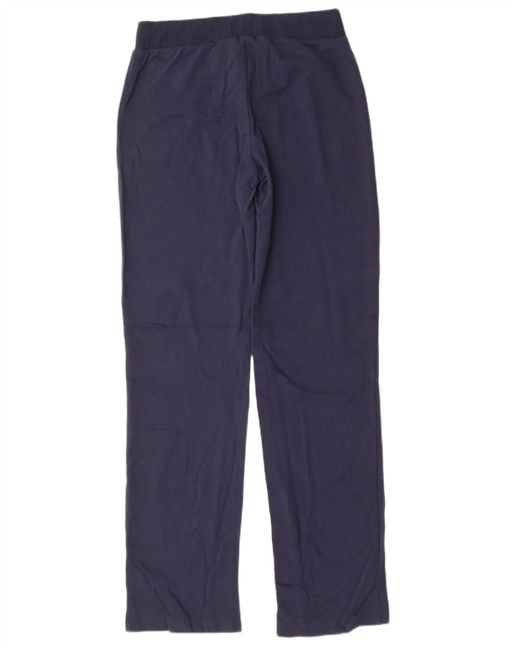 LOTTO Womens Tracksuit Trousers UK 8 Small  Navy Blue Cotton