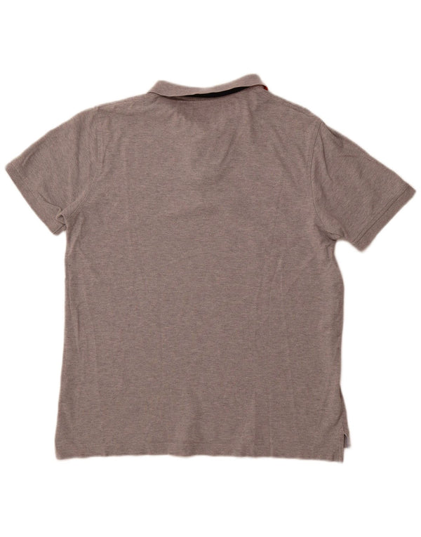 TOMMY HILFIGER Mens Slim Fit Polo Shirt XL Grey Cotton