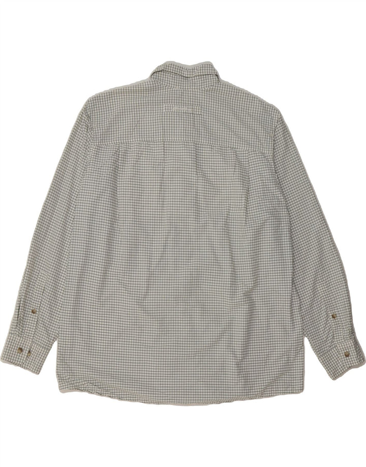 EDDIE BAUER Mens Shirt XL Grey Check Nylon Vintage Eddie Bauer and Second-Hand Eddie Bauer from Messina Hembry 