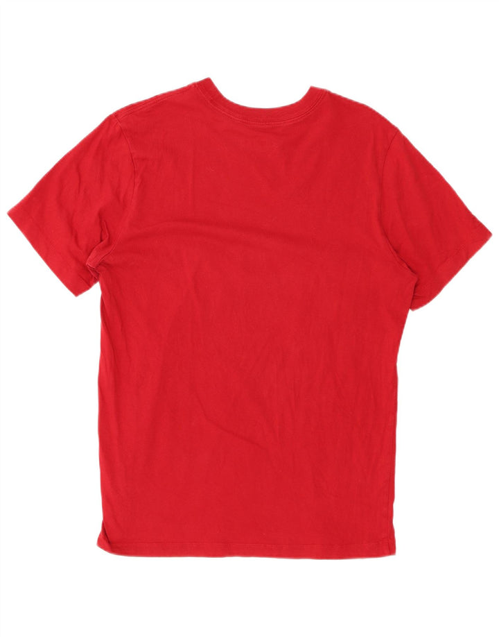 JORDAN Mens Graphic T-Shirt Top Medium Red Cotton