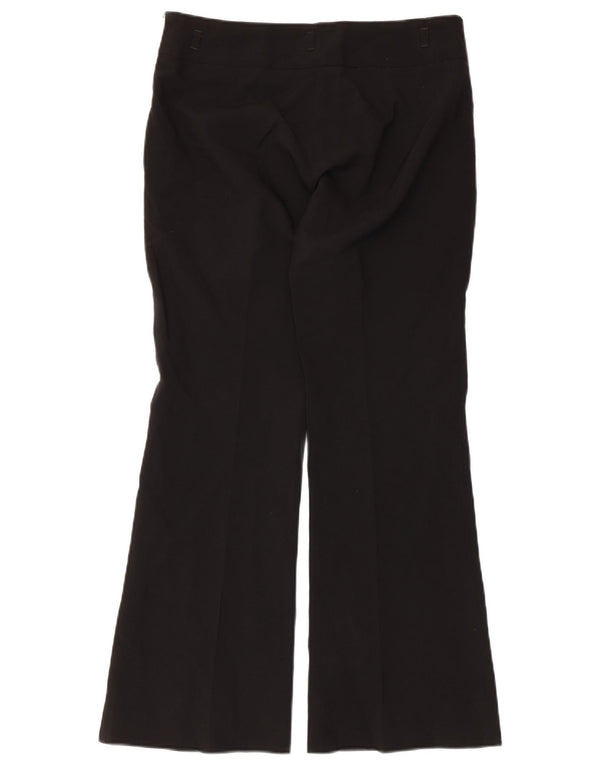 Zara Womens Flare Casual Trousers EU 38 Small W28 L29 Black Polyester