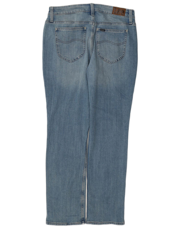Lee Mens Mid Rise Regular Fit Straight Jeans W29 L31 Blue Cotton