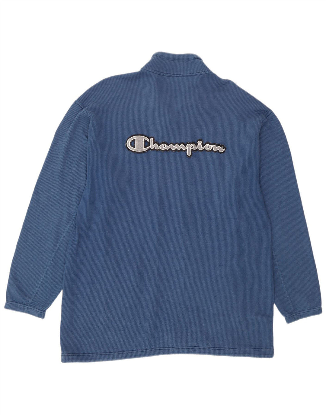 Champion Mens Graphic Tracksuit Top Jacket Large Blue Cotton