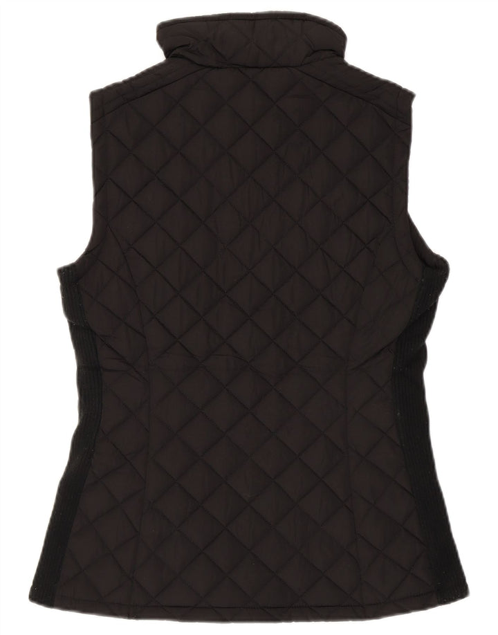 CALVIN KLEIN Womens Quilted Gilet UK 6 XS Black Polyester