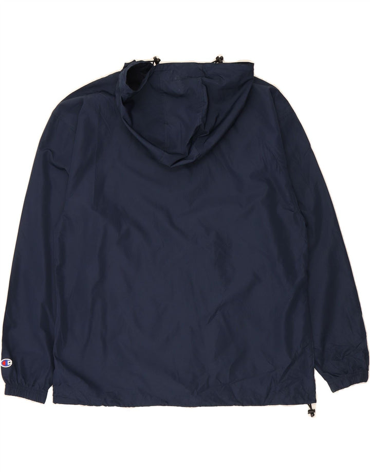 CHAMPION Womens Pullover Hooded Tracksuit Top Jacket UK 16 Large Navy Blue Vintage Champion and Second-Hand Champion from Messina Hembry 