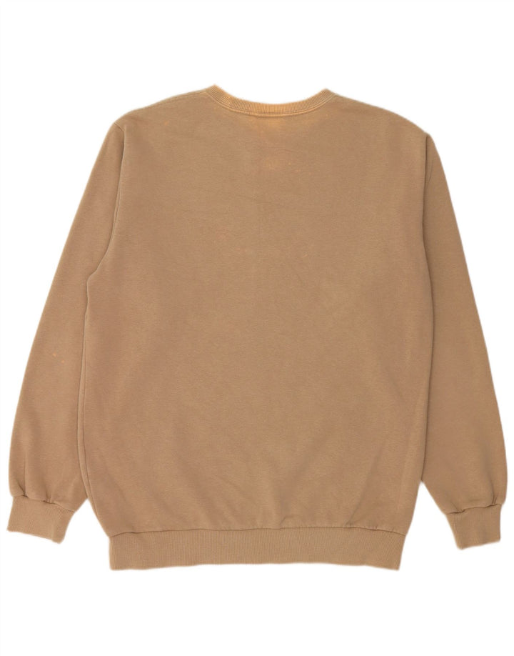 ADIDAS Mens Sweatshirt Jumper Medium Beige Cotton