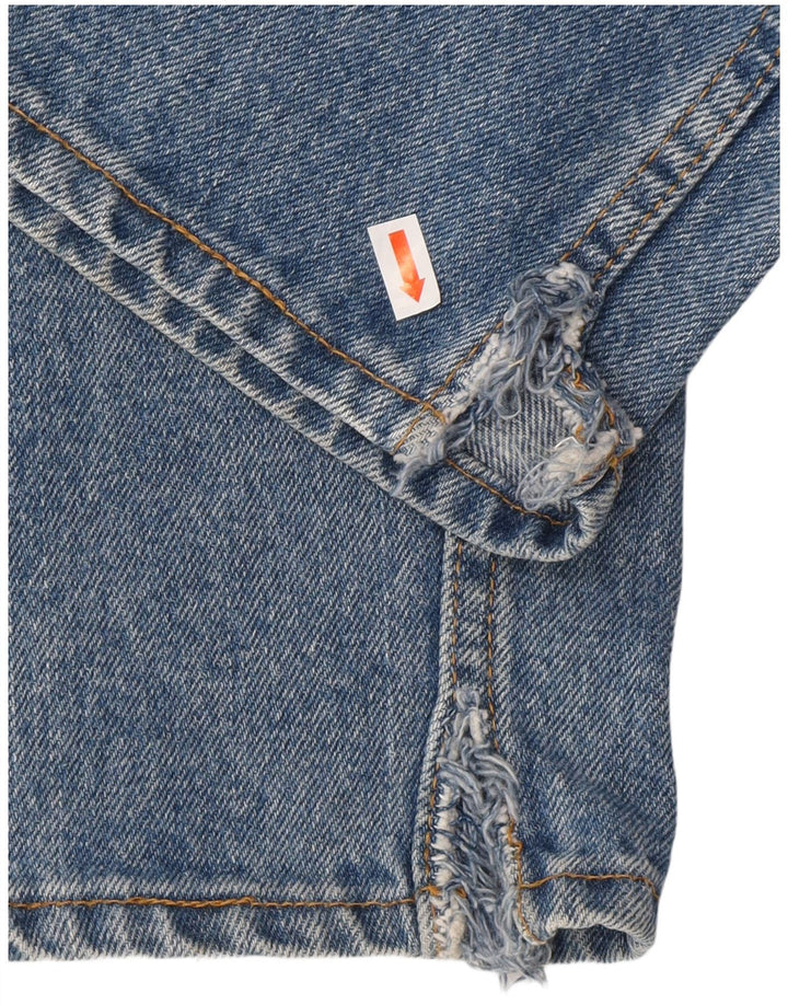 LEVI'S Mens 505 Regular Fit Straight Jeans W34 L32 Blue Cotton