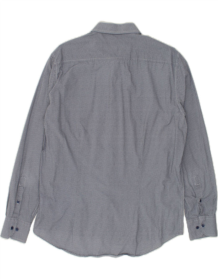 DACK'S Mens Slim Fit Shirt XL Blue Check Cotton Vintage Dack's and Second-Hand Dack's from Messina Hembry 