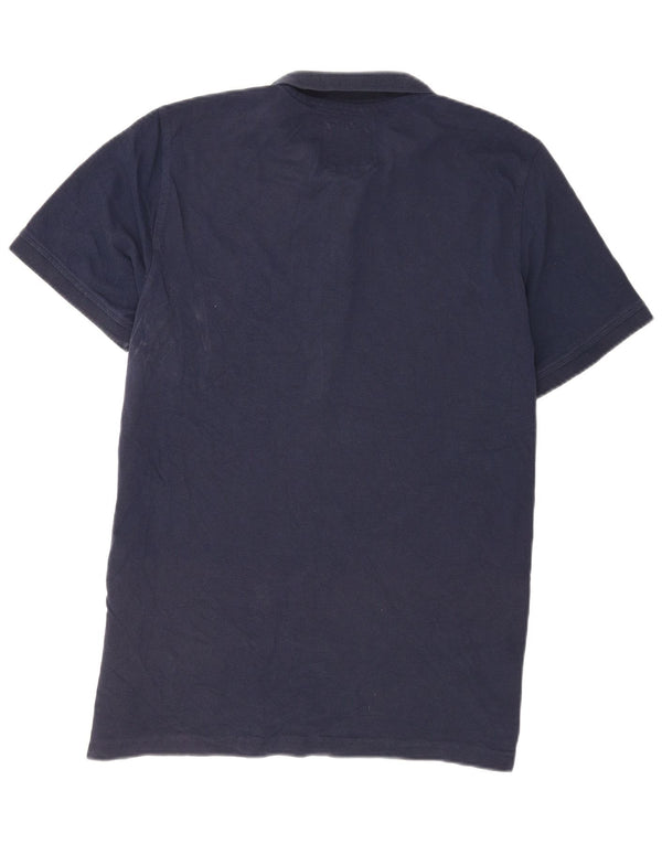 Crew Clothing Mens Short Sleeve Polo Shirt XL Navy Blue Cotton