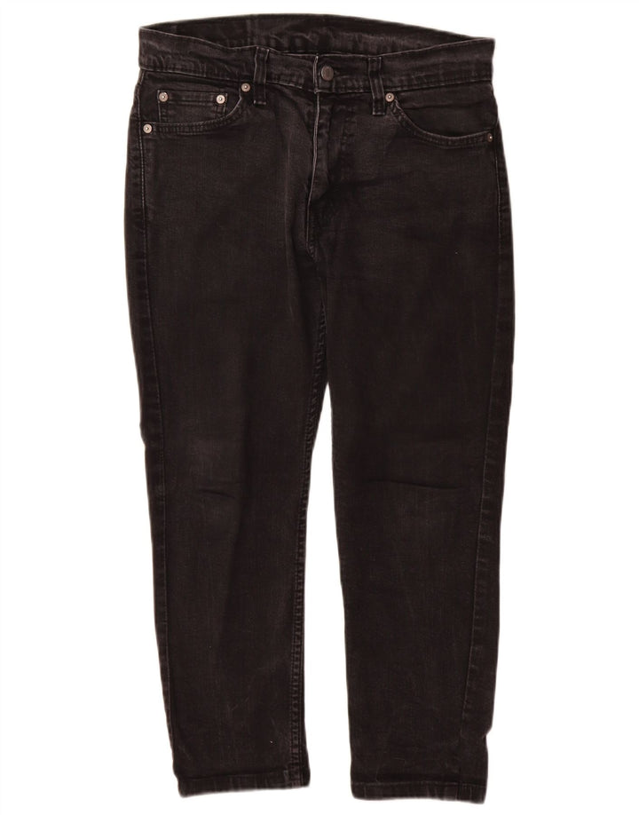 Levi's Mens 511 Slim Jeans W30 L24 Black Cotton