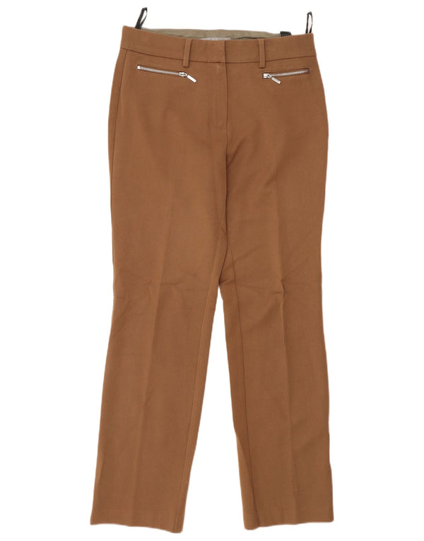 Marks & Spencer Womens Casual Trousers UK 8 Small W24 L29 Beige Classic