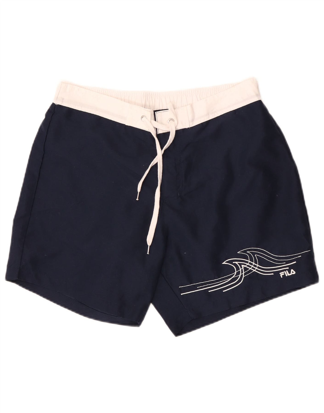 Fila Mens Graphic Swimming Shorts Large  Navy Blue Polyester