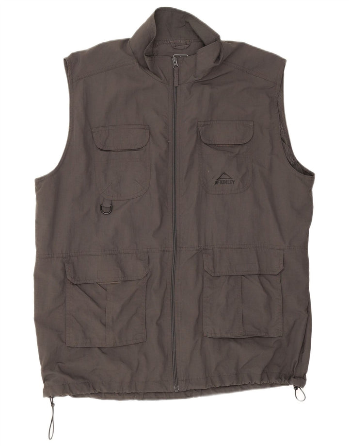 McKinley Mens Utility Gilet UK 44 2XL Grey Polyamide