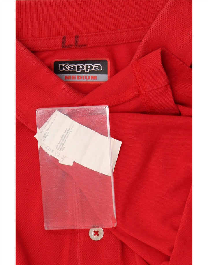 Kappa Mens Polo Shirt Medium Red Cotton