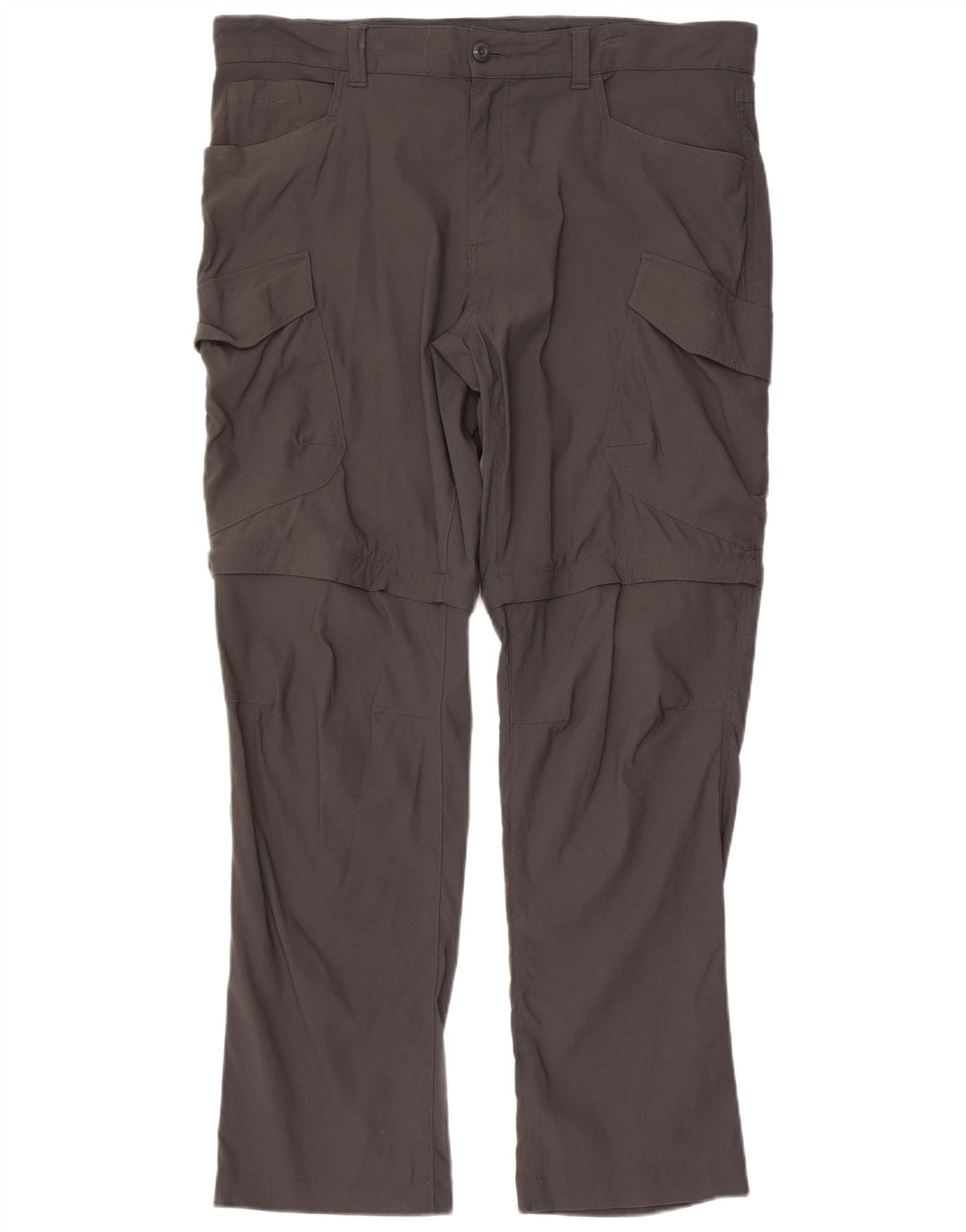 EDDIE BAUER Mens Straight Cargo Trousers W36 L32  Grey Nylon