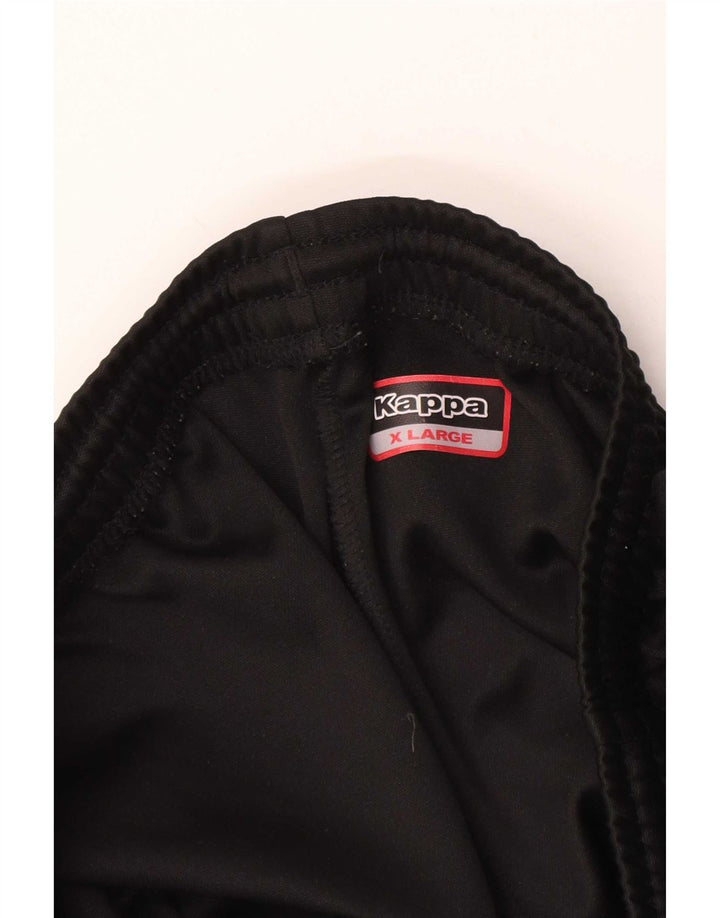 Kappa Mens Graphic Tracksuit Trousers XL Black