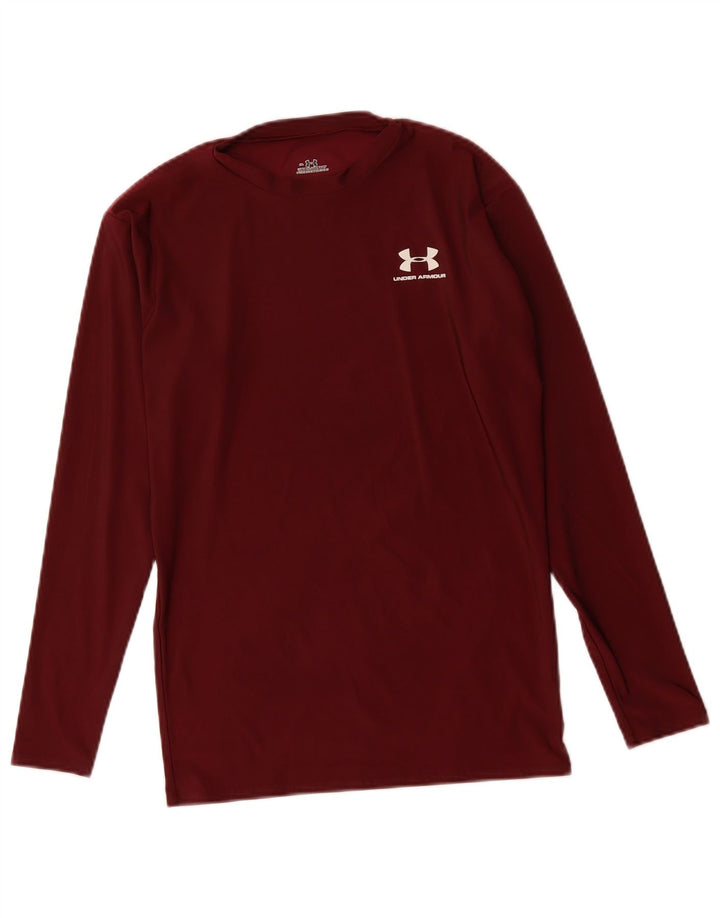 UNDER ARMOUR Womens Top Long Sleeve UK 18 XL Burgundy Polyester