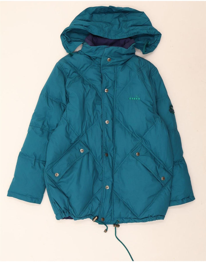 Diadora Mens Reversible Padded Jacket UK 36 Small Blue Polyester
