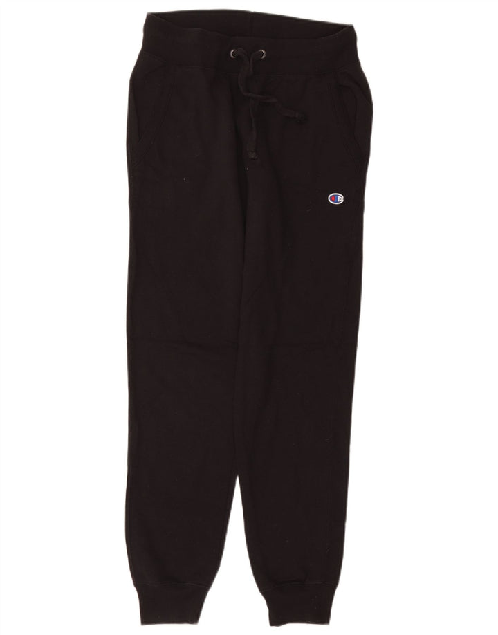 Champion Womens Tracksuit Trousers Joggers UK 10 Small Black Polyester