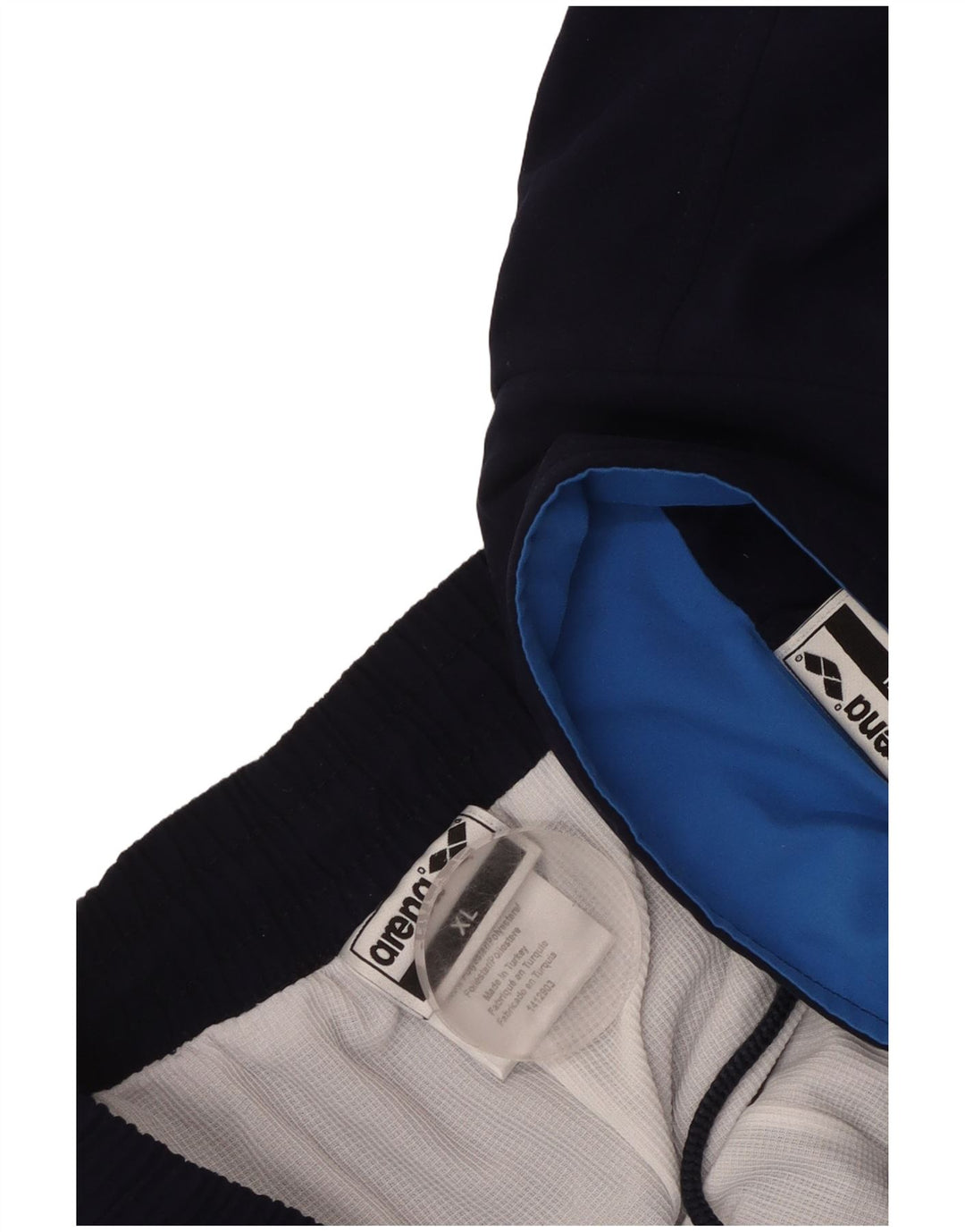 Arena Mens Graphic Full Tracksuit XL  Navy Blue Colourblock Polyester